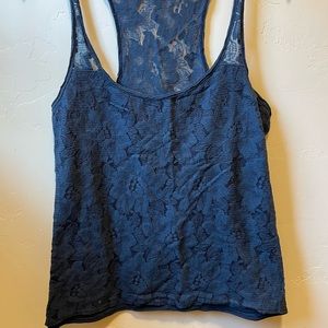 Hollister lace tank top, size large.
